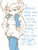Size: 512x675 | Tagged: suggestive, artist:saltcore, sally acorn, blushing, dialogue, frown, hands on hips, implied sonic, looking at viewer, sally's vest and boots, simple background, thigh high boots, white background
