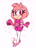Size: 1750x2450 | Tagged: safe, artist:pyonsukis, amy rose, hedgehog, clothes, cosplay, female, pink diamond, solo, steven universe (series)