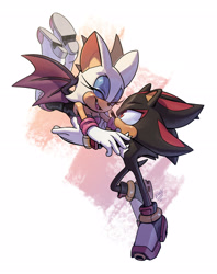 Size: 2348x2963 | Tagged: safe, artist:evan stanley, rouge the bat, shadow the hedgehog
