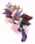 Size: 2348x2963 | Tagged: safe, artist:evan stanley, rouge the bat, shadow the hedgehog, duo, holding each other