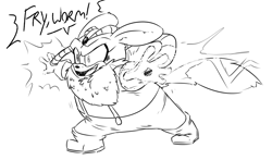 Size: 1200x706 | Tagged: artist needed, source needed, safe, thunderbolt the chinchilla, solo, this will end in a boss fight