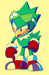 Size: 1070x1632 | Tagged: safe, artist:gogglecannon, jet the hawk, classic style, solo