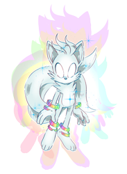 Size: 600x819 | Tagged: safe, artist:finimun, miles "tails" prower, redesign, super form, titan tails