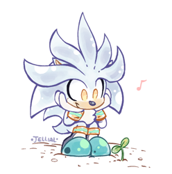 Size: 500x504 | Tagged: safe, artist:jellial, silver the hedgehog, silverbetes