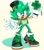 Size: 1754x2001 | Tagged: safe, artist:pinkiteroo, irish the hedgehog, four leaf clover, one fang, sparkles