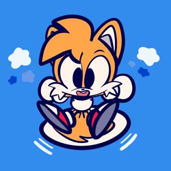 Size: 2000x2000 | Tagged: safe, artist:gooomys, miles "tails" prower, flying