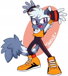 Size: 1736x1931 | Tagged: safe, artist:pinkiteroo, tangle the lemur, one fang