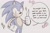 Size: 1711x1117 | Tagged: safe, artist:hipster silver, sonic the hedgehog, dialogue, looking at viewer, sparkles, thumbs up