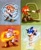 Size: 1300x1600 | Tagged: safe, artist:sweggyllamaqueen, blaze the cat, knuckles the echidna, sonic the hedgehog, tikal, cat, echidna, hedgehog, avatar: the last airbender, female, fire, male