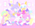 Size: 720x570 | Tagged: safe, artist:kekani, amy rose, blaze the cat, cheese (chao), cream the rabbit, rouge the bat, sonic the hedgehog, chao, amy's halterneck dress, blaze's tailcoat, outfit swap, rouge's heart top