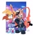 Size: 770x798 | Tagged: safe, artist:paradoxjh, bunnie rabbot, whisper the wolf, rabbit, wolf, diamond cutters mask, duo, female, mask, variable wispon, weapon