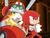 Size: 1000x750 | Tagged: safe, artist:y-firestar, knuckles the echidna, angry, clenched fists, clenched teeth, e-10000r, egg factory, fake screenshot, goggles, punching, robot, sonic riders, sonic x style