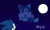 Size: 854x512 | Tagged: safe, artist:reykun123, miles "tails" prower, sonic the hedgehog, fox, hedgehog, bad end, clenched teeth, crying, duo, ghost, implied death, looking up, moon, nighttime, outdoors, sad, signature, sonic the hedgehog 2 (8bit), star (sky), tears of sadness