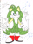 Size: 4316x5732 | Tagged: safe, artist:bageloftime, oc, oc:sailes the hedgefox, black bands, fusion, fusion:sonic, fusion:tails, green fur, hedgefox, looking at viewer, peach arms, peach fur, red shoes, red sneakers, simple background, smile, sneakers, solo, standing, star (symbol), traditional media, turquoise eyes, two tails, v sign, white background, white fur, white gloves, white socks, white tipped shoes, white tipped tail