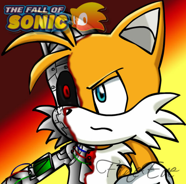 15947 - safe, artist:gazimondefense, metal sonic, miles tails prower, super  tails, 2020, black sclera, clouds, duo, electricity, fight, fire, flying,  glowing eyes, looking at each other, outdoors, outline, robot, spinning  tails, super