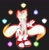 Size: 999x1024 | Tagged: safe, artist:fox bite, miles "tails" prower, super tails, alternate super form, angry, chaos emerald, fire, grey background, looking offscreen, simple background, super form, yellow eyes