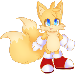 Size: 1168x1137 | Tagged: safe, artist:xglitchy-tailsx, miles "tails" prower, cute, looking offscreen, simple background, solo, tailabetes, transparent background