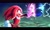 Size: 2048x1217 | Tagged: safe, artist:fedoragato, knuckles the echidna, sonic the hedgehog, sonic the hedgehog 2 (2022), dialogue, duo, electricity, knuckles catches sonic, male, meme, redraw, spindash