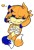 Size: 673x993 | Tagged: safe, artist:treasuresprower-blog, oc, oc:treasures the hedgefox, cute, dawww, fankid, hair over one eye, heart, hedgefox, magical gay spawn, parent:sonic, parent:tails, parents:sontails, simple background, sonic x tails, transparent background, two tails