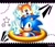 Size: 2300x2000 | Tagged: safe, artist:sonic dvd (sonic cd 2), miles "tails" prower, sonic the hedgehog, abstract background, double v sign, duo, looking at viewer, mouth open, no outlines, portal, ring, signature, smile, sonic chaos, star (symbol), v sign