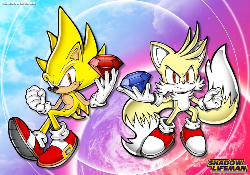 Super Tails helping Sonic (Art by @ArtsRiszi) : r/SonicTheHedgehog