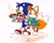 Size: 2832x2247 | Tagged: safe, artist:thepinkgalaxy, miles "tails" prower, sonic the hedgehog, chili dog, coffee, scarf, snow, winter