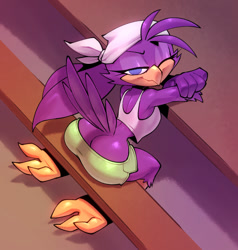 Size: 719x756 | Tagged: suggestive, artist:bigdad, wave the swallow, bootyfull wave, looking back