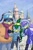 Size: 850x1280 | Tagged: safe, artist:v-mordecai, jet the hawk, storm the albatross, wave the swallow, babylon rogues, featured image, goggles, red square, russia, selfie, selfie stick, snow, winter