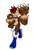 Size: 867x1300 | Tagged: safe, artist:kojiro-brushard, sally acorn, solo, stupid sexy sally acorn, vest, were form