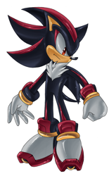 Size: 932x1500 | Tagged: safe, artist:nuffiearts, shadow the hedgehog, solo