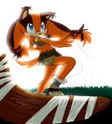 Size: 1000x1100 | Tagged: safe, artist:mitzy-chan, sticks the badger, boomerang, wild badger outfit