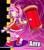 Size: 1067x1200 | Tagged: safe, artist:kojiro-brushard, amy rose, amy's halterneck dress, looking back, piko piko hammer