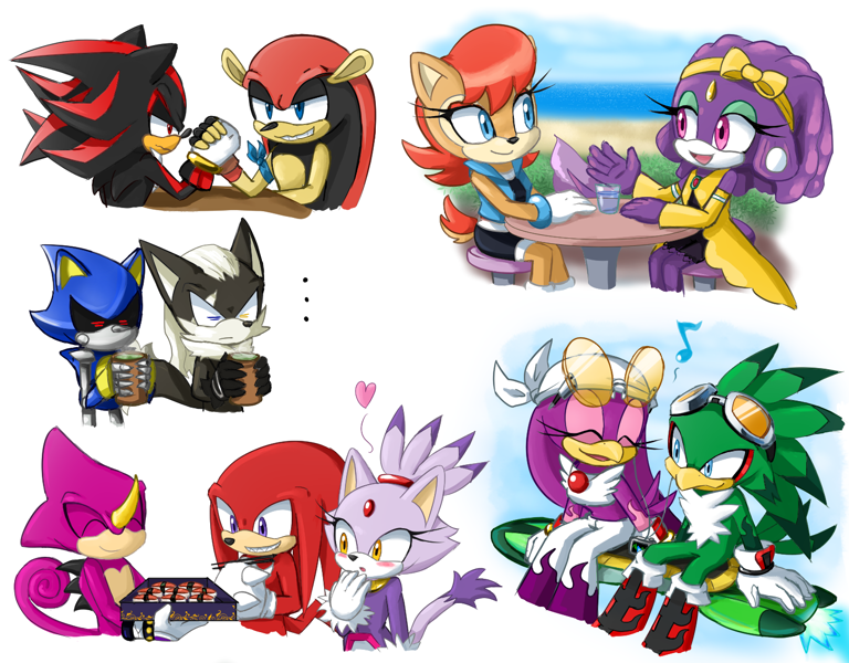 Speed Edit] Shadow, Rouge the Bat, Honey the Cat, Mighty the Armadillo Into  1 - Character Fusion 