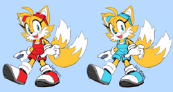 Size: 3328x1776 | Tagged: safe, artist:cupidsonic, miles "tails" prower, gender swap