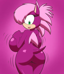 Size: 1040x1200 | Tagged: suggestive, artist:kojiro-brushard, sonia the hedgehog, bootyfull sonia, breast expansion, busty sonia, hips expansion, huge breasts