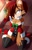 Size: 1024x1577 | Tagged: suggestive, artist:kojiro-brushard, sally acorn, bedroom eyes, busty sally, christmas outfit, hair over one eye, holding something, kneeling, mistletoe, smile, solo