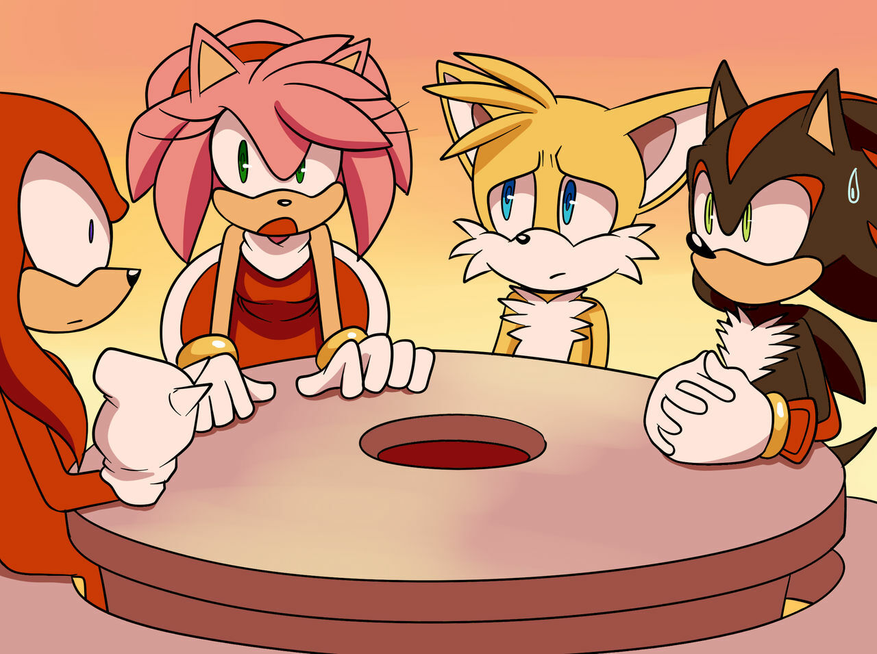 sonic, tails and amy rose in attack of titan : r/weirddalle