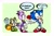 Size: 2823x1882 | Tagged: safe, artist:frogletcomics, blaze the cat, marine the raccoon, sonic the hedgehog, shipping, sonaze, straight