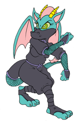 Size: 1500x2271 | Tagged: safe, artist:jinkslizard, dulcy the dragon, mind control, ninja outfit