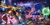 Size: 1300x660 | Tagged: safe, artist:glitcher, amy rose, antoine d'coolette, bunnie rabbot, buzz bomber, egg pawn, eggrobo, metal sonic, miles "tails" prower, rouge the bat, sally acorn, shadow the hedgehog, sonic the hedgehog, oc, oc:sonar the long-eared hedgehog, chaos control, city, cityscape, clenched fists, clenched teeth, egg fleet, female, fight, group, holding something, lightning, male, mouth open, nighttime, outdoors, treads, turtloid, weapon