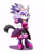Size: 1267x1552 | Tagged: safe, artist:untropia, blaze the cat, rouge the bat, blaze's tailcoat, fusion, fusion:blaze, fusion:rouge, looking at viewer, one fang, rouge's heart top