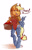 Size: 2818x4385 | Tagged: safe, artist:pingagirl, apple, applejack, barely sonic related, cosplay, crossover, dialogue, looking offscreen, my little pony, partially roboticized, solo