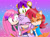 Size: 1280x948 | Tagged: safe, artist:broadwaybash123, julie-su, mina mongoose, sally acorn, oc, oc:reina the hedgehog, chipmunk, echidna, hedgehog, mongoose, female, glasses, group hug, hugging, quartet