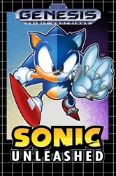 Size: 800x1208 | Tagged: safe, artist:boomstick143, sonic the hedgehog, sonic unleashed, charging, classic style, cover art, featured image, looking at viewer, style emulation, werehog