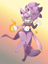 Size: 1280x1702 | Tagged: safe, artist:manakono, blaze the cat, fire, looking at viewer