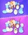 Size: 1440x1800 | Tagged: safe, sonic twitter, cheese (chao), cream the rabbit, chao egg, easter, egg painting, hatching, neutral chao, paintbrush