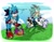 Size: 2000x1548 | Tagged: safe, artist:auntymoira, oc, oc:aggressive the hedgehog, oc:purity the hedgehog, chao, basket, bending over, clouds, daytime, dialogue, duo focus, easter, easter egg, grass, hill, holding something, looking at them, mouth open, open smile, outdoors, smile, smiling at them