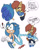 Size: 960x1200 | Tagged: safe, artist:chauvels, alicia acorn, sonic the hedgehog, chipmunk, hedgehog, comic, dialogue, duo, english text, exclamation mark, female, male, sfx, shipping, sonic x alicia, speech bubble, straight, whip, white background