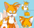 Size: 3700x3000 | Tagged: safe, artist:candicindy, miles "tails" prower, meme, redraw, reference inset, solo, tails gets trolled, tails is not amused, tears