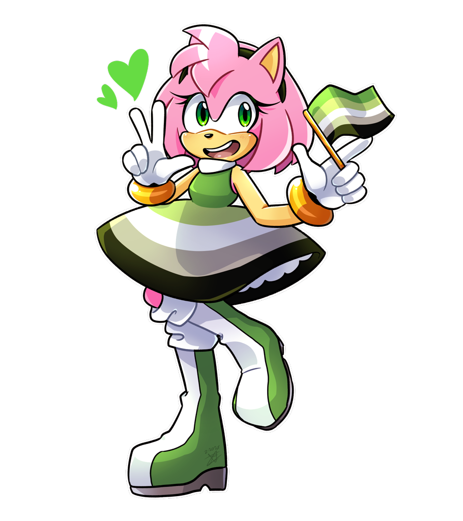 230441 - safe, artist:butterrrmoth, amy rose (sonic), sonic the